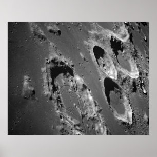 Lunar Yta från Apollo 8 Poster
