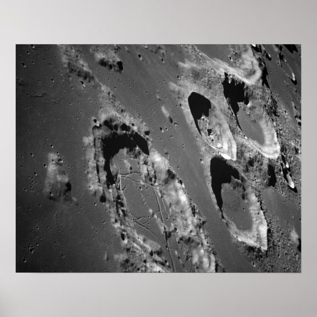 Lunar Yta från Apollo 8 Poster (Framsidan)