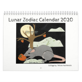 Lunar Zodiacdjurkalender Kalender