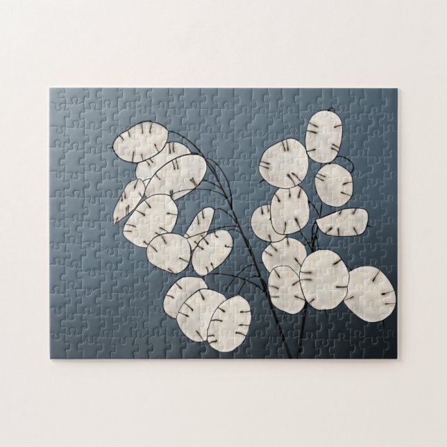 Lunaria Silver Dollar Money Plant Art Skriv ut Pussel (Horisontell)