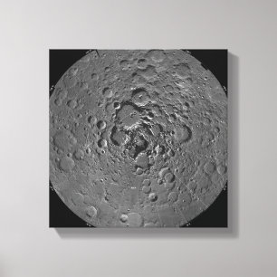 Lunarmosaik i den norra polarna av regionen m canvastryck