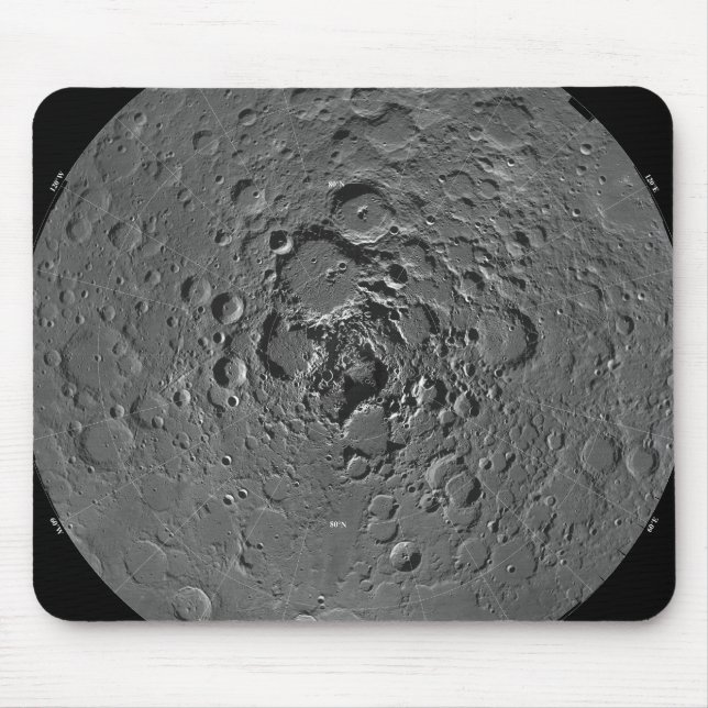 Lunarmosaik i den norra polarna av regionen m musmatta (Framsidan)