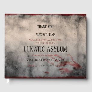 Lunatic Asylum Halloween Birthday Gästböcker