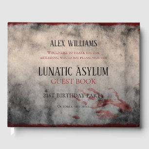 Lunatic Asylum Halloween Birthday Gästböcker