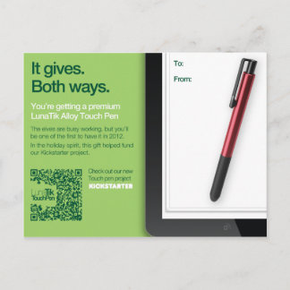 LunaTik Touch Pen Gift-kort - Alloy Vykort