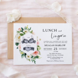 Lunch and Lingerie Möhippa Brunch Inbjudningar