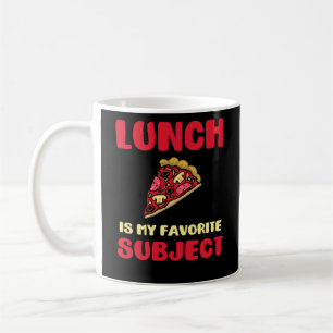 Lunch är mitt favorit- subjekt kaffemugg
