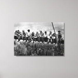 Lunch Atop A Skyscraper 1932 NYC Ironworkers Canvastryck