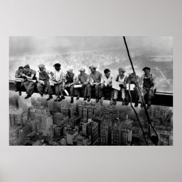 Lunch Atop A Skyscraper 1932 NYC Ironworking Large Poster