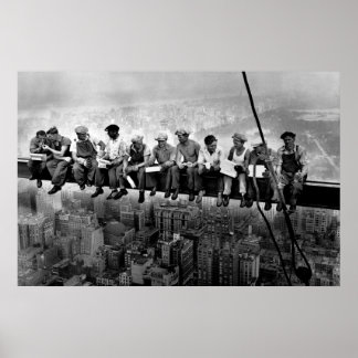 Lunch Atop A Skyscraper 1932 NYC Ironworking Large Poster