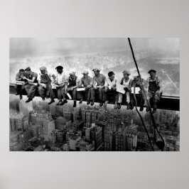 Lunch Atop A Skyscraper 1932 NYC Järnarbetare Stor Poster