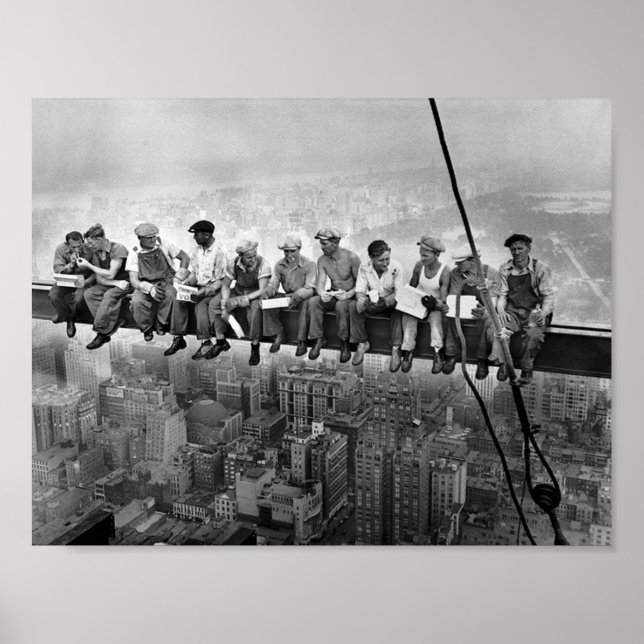 Lunch atop a Skyscraper - New York - 1932 Poster (Framsidan)