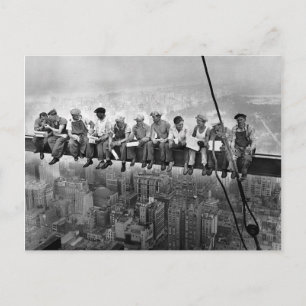 Lunch atop a Skyscraper - New York - 1932 Vykort