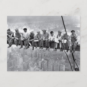 Lunch Atop A-Skyscraper Vykort