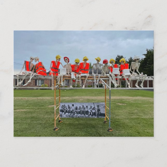 Lunch Atop a Skyscraper vykort (Framsida)