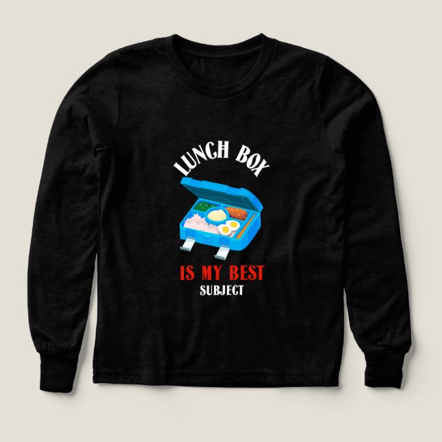 Lunch Box är min bästa Subjekt-School Lunch Break T Shirt (Design framsida)