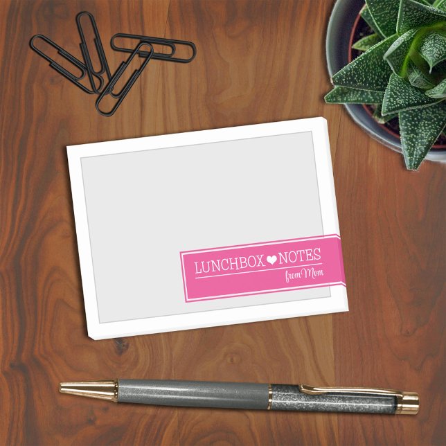 Lunch Box Kärlek Notes Post-it Block (Skapare uppladdad)
