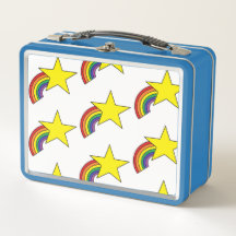 Lunch Box med Gult Stars och Rainbows