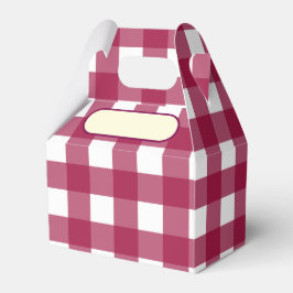 Lunch Box Vichy rouge cerise Presentaskar
