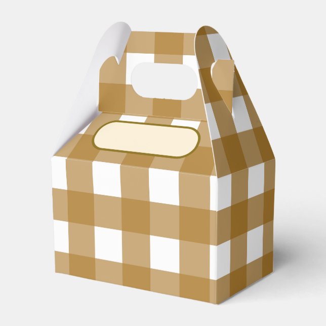 Lunch Box Vichy Sienne Presentaskar (Framsidan Sidan)