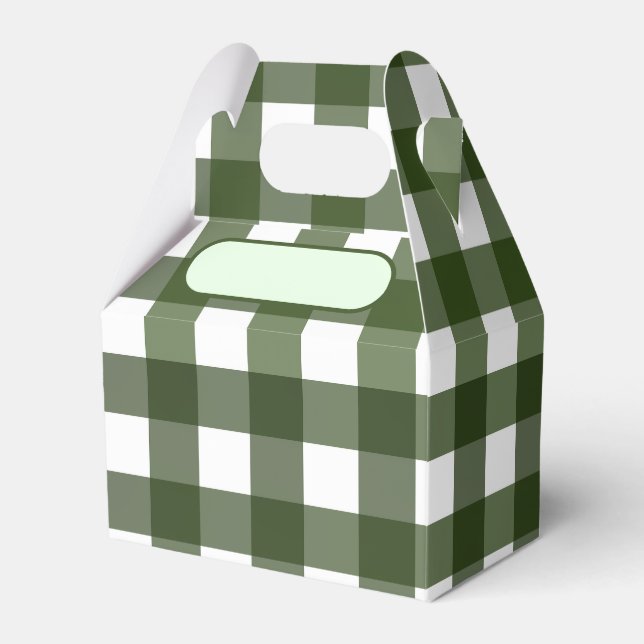 Lunch Box Vichy vert d'Alsace Presentaskar (Framsidan Sidan)