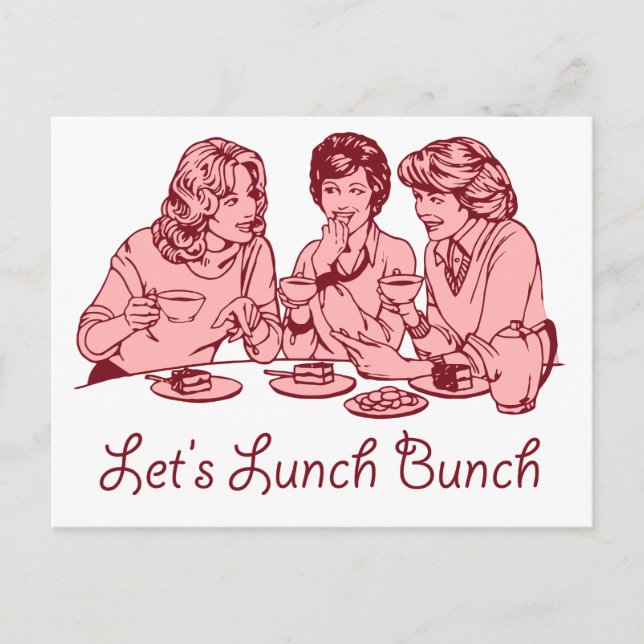 Lunch Bunch 50's retro Graphics Vykort (Framsida)