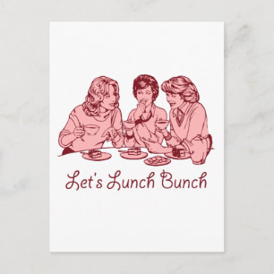 Lunch Bunch 50's retro Graphics Vykort