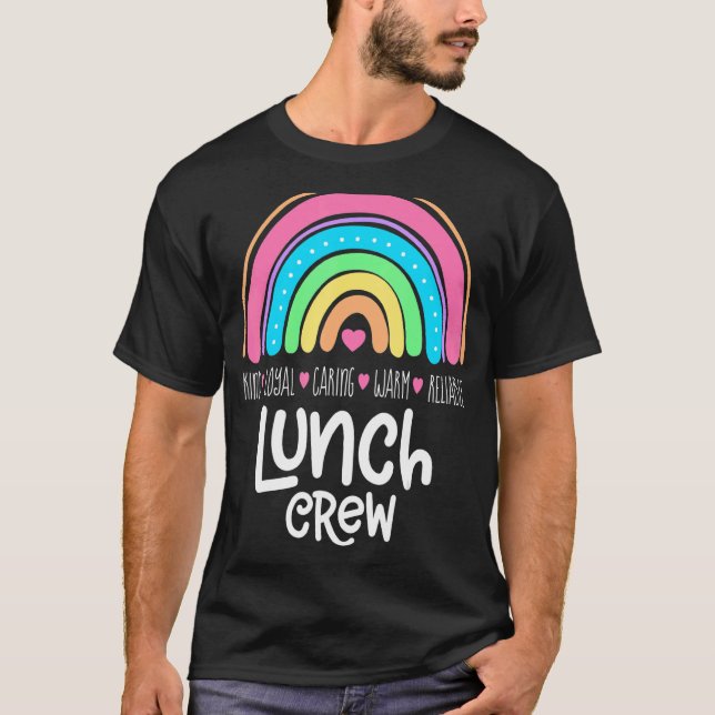 Lunch Crew Group Matching School Cafeteria Squad S T Shirt (Framsida)