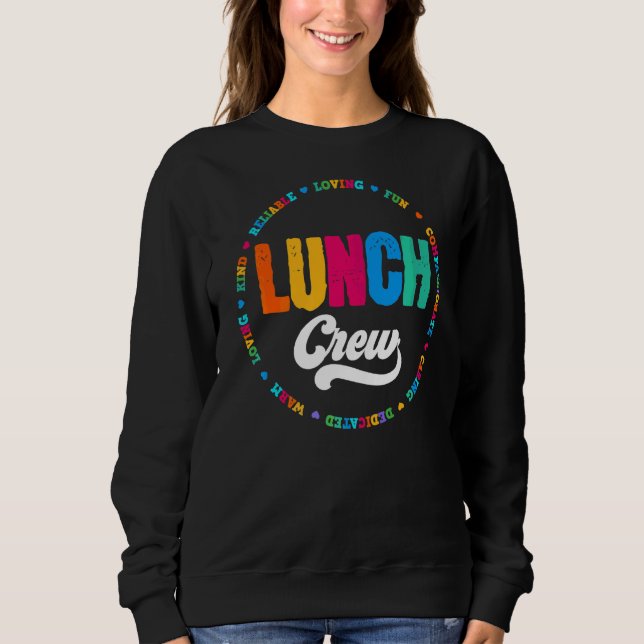 Lunch Crew Group Matching School Cafeteria Squad S T Shirt (Framsida)