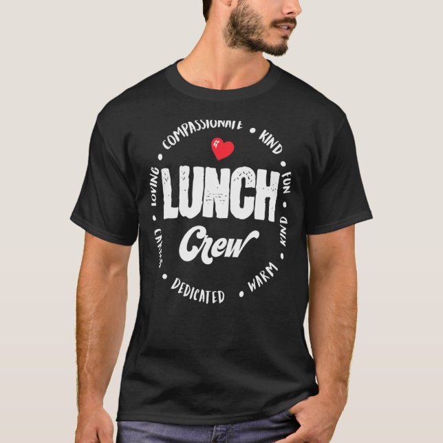 Lunch Crew Group Matching School Cafeteria Squad S T Shirt (Framsida)