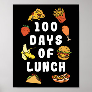 Lunch Dam 100 dagar av Lunch Lunch Dam Poster