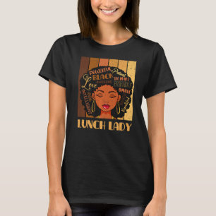 Lunch Dam Afro African American Black Woman Retro T Shirt