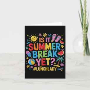 Lunch Dam är det sommaruppehållet ännu i går dag O Kort