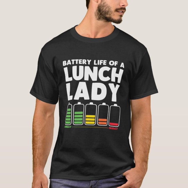 Lunch Dam Art För manar Women Cafeteria Lunch T Shirt (Framsida)