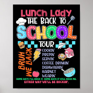 Lunch Dam Back to school Tour Cafeteria Crew Poster