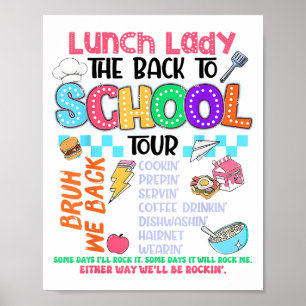 Lunch Dam Back to school Tour Cafeteria Crew Poster