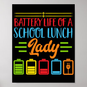 Lunch Dam Battery Life of a School Lunch Dam Poster