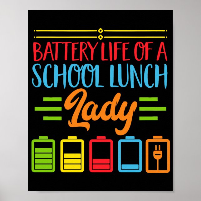 Lunch Dam Battery Life of a School Lunch Dam Poster (Framsidan)