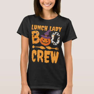 Lunch Dam Boo Crew School Cafeteria Halloween T Shirt