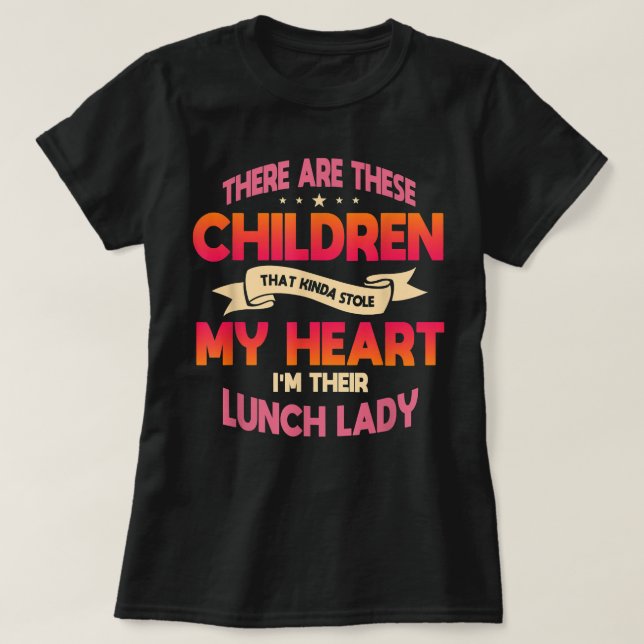 Lunch Dam Cafeteria Crew School Kitchen Foo T Shirt (Design framsida)