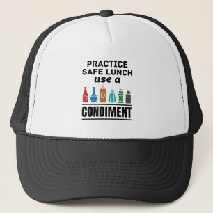 Lunch Dam Cafeteria Food Service Säkrare Lunch Fu Keps