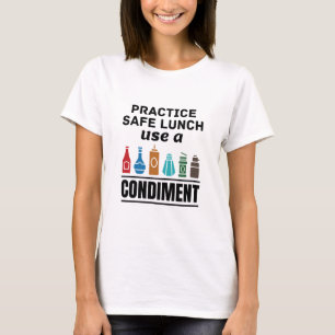 Lunch Dam Cafeteria Food Service Säkrare Lunch Fu T Shirt
