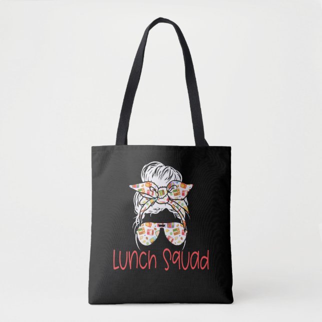 Lunch Dam Cafeteria Worker Back to school Gift Tygkasse (Framsida)