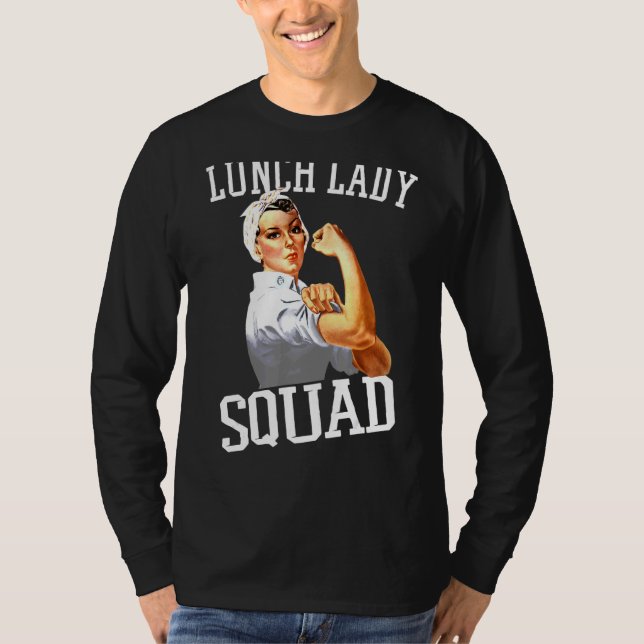 Lunch Dam Cafeteria Worker Lunch Dam Squad T Shirt (Framsida)