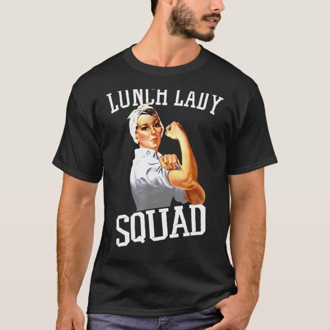 Lunch Dam Cafeteria Worker Lunch Dam Squad T Shirt (Framsida)