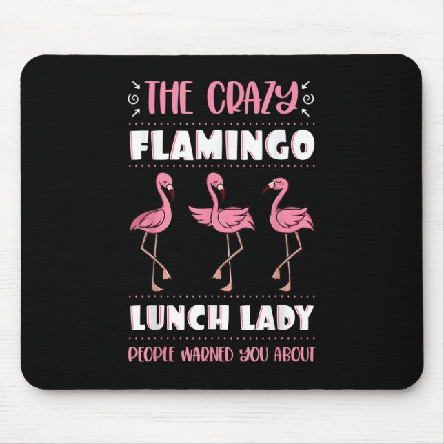 Lunch Dam Crazy Rosa Flamingo Cafeteria Worker Sc Musmatta (Framsidan)