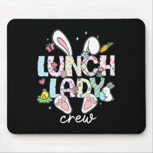 Lunch Dam Crew Funny Lunch Dam Cafeteria Påsk Musmatta