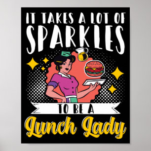 Lunch Dam... Det krävs en hel del sparkler för att Poster