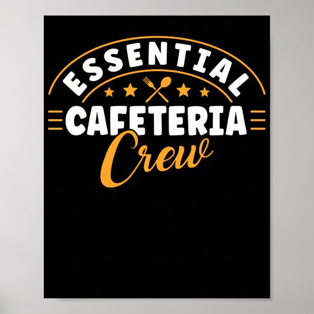 Lunch Dam Essential Cafeteria Crew Lunch Dam Poster (Framsidan)