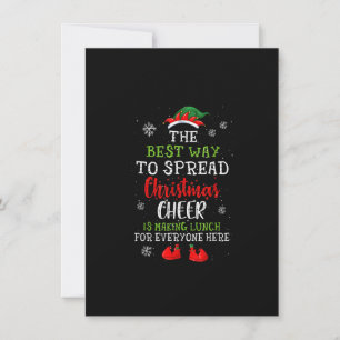 Lunch Dam jul Cheer jul Julafton Inbjudningar